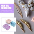 thumbnail image 4 of TUIBELYN 4pcs Hair Tie Organizer Jewelry Crafts Holder Portable Travel Hair Clip Box ContainerS, 4 of 6