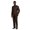 brown, variant on Mens Apollo King Banded Collarless suit Chinese Mandarin Wide leg AG94 Brown
