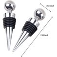 thumbnail image 3 of Wine Stopper Bottle Stopper -Wine Saver, Reusable Wine Corks For Beverage, 8-Pack Silicone Wine Stopper For Gifts, Bar, Holiday Party, Wedding, 3 of 5