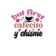 thumbnail image 2 of Camiseta informal de cuello redondo para mujer con estampado de granos de café, diseño geométrico, 95 % algodón, 5 % elastano, elasticidad media, ideal para todas las estaciones., 2 of 6