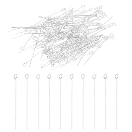 Uxcell 14 x 3 mm Screw Eye Pins Peg Bail, 10Pcs Stainless Steel Cup ...