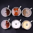 thumbnail image 3 of Flmtop Stainless Steel Sugar Salt Bowl Kitchen Seasoning Pot Container with Lid Spoon, 3 of 11