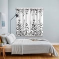 thumbnail image 3 of Grey Eucalyptus Leaves Kitchen Curtains Window Panels, Watercolor Spring Summer Botanical Insulated Window Treatment Curtain, Grommet Curtains for Bedroom/Living Room/Bathroom, 2 Piece 42"Wx63"L, 3 of 8