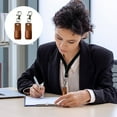 thumbnail image 6 of Portable Hangable Leather Pen Case, Compact Pen Holder with Keychain Clip for Backpack or Lanyard, Practical Organizer for Teachers, Students and Office Workers On the Go, 6 of 6