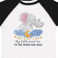 thumbnail image 4 of Inktastic My Safta Loves Me to the Moon and Back Elephant Family Boys or Girls Toddler T-Shirt, 4 of 5