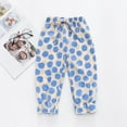 thumbnail image 4 of Diufon Lounge Pants for Girls Trendy Polka Dot Prints Pants Elastic Waist Drawstring Trousers, 4 of 4