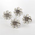 thumbnail image 1 of SARO NR124.S Collection Anneau de Serviette de Table de Conception Bejeweled Argent - Lot de 4, 1 of 1