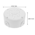 thumbnail image 2 of DRAFIDEEP 4-Pack White Weatherproof Outdoor Electrical Junction Box for Cable Storage and Mounting, 2 of 8