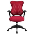 thumbnail image 1 of Scranton & Co Chaise de Bureau en Maille à Dossier Haut, Bourgogne, 1 of 6