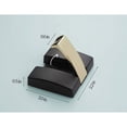 thumbnail image 2 of Percheros plegables - Ganchos de pared de aluminio para espacios pesados - Ganchos retráctiles para colgar abrigos, bufandas, sombreros, bolsos, toallas, llaves, tazas (negro/dorado,, 2 of 5