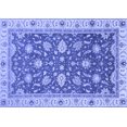 thumbnail image 1 of Ahgly Company Indoor Rectangle Oriental Blue Traditional Area Rugs, 7' x 10', 1 of 4