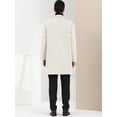 thumbnail image 5 of Unique Bargains Men's Winter Trench Coat Notched Lapel Single Breasted Mid-Length Overcoat S Beige, 5 of 6