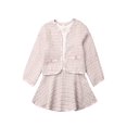 thumbnail image 1 of xiaxaixu Robe Tutu Patchwork à Manches Longues pour Bébé + Manteau à Carreaux, 1 of 7