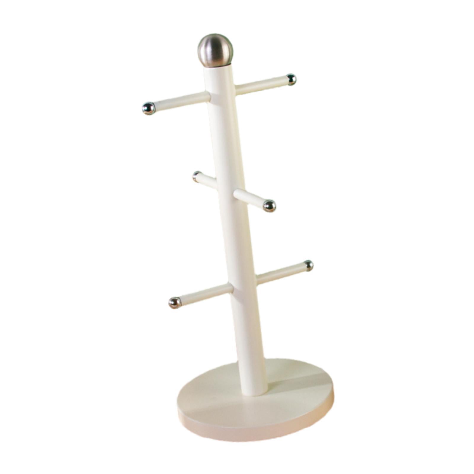 Fiocias Cup Drying Rack Glass Bottle Holder for Glass Bottles Cosmetics Baby Bottles White