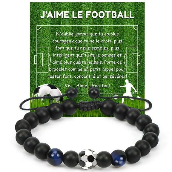 NICKSUN Soccer Bracelet Gifts for Players Team Lovers Son Grandson Brother Nephew Friend as Birthday/Valentines Day/Graduation/Back to School/Christmas Gifts