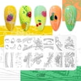 thumbnail image 1 of Placas de estampado de uñas con diseño de personajes extravagantes, plantillas para decoración de uñas, imágenes de líneas de arte de uñas, 1 of 2