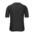 thumbnail image 4 of Zynviq Shirts for Man Short Sleeve Button Down Knitted Solid Crochet Shirts Men Tops Trendy XL, 4 of 5