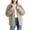 White, variant on Women's Sherpa Jacket, Fashion Casual Wool Fleece Jacket, Long Sleeve Button Down Winter Warm Zipper Coat with Pockets