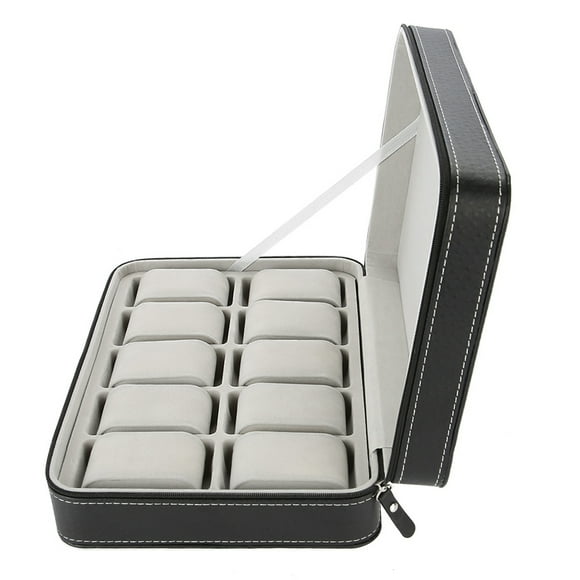 Watch Box,10 Grids Watch Display Travel Watch Case Watch Case Tried and Trusted