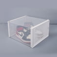 thumbnail image 6 of Shoe Storage Box Stackable Entryway Containers Set of 6  Plastic White, 6 of 8
