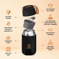 thumbnail image 4 of Vacuum Insulated Food Jar. Large 24oz Bowl incl. Folding Spoon, Cup. Wide Mouth Thermos Keep Hot & Cold Drinks Soup Thermo Lunch Container for Adults. BPA-Free Stainless Steel, Leak Proof, 4 of 5