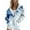 Sky Blue, variant on Dyfzdhu Zip Up Hoodie Women Trendy Gradient Printed Long Sleeve Fall Jacket Hooded Sweatshirt With Pocket Plus Size