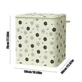 thumbnail image 6 of Large Capacity Canvas Storage Bin with Zipper Closure, Beige Laundry Hamper Organizer with Handles for Toys, Clothes, Blankets, Foldable Fabric Storage Box B, 6 of 6