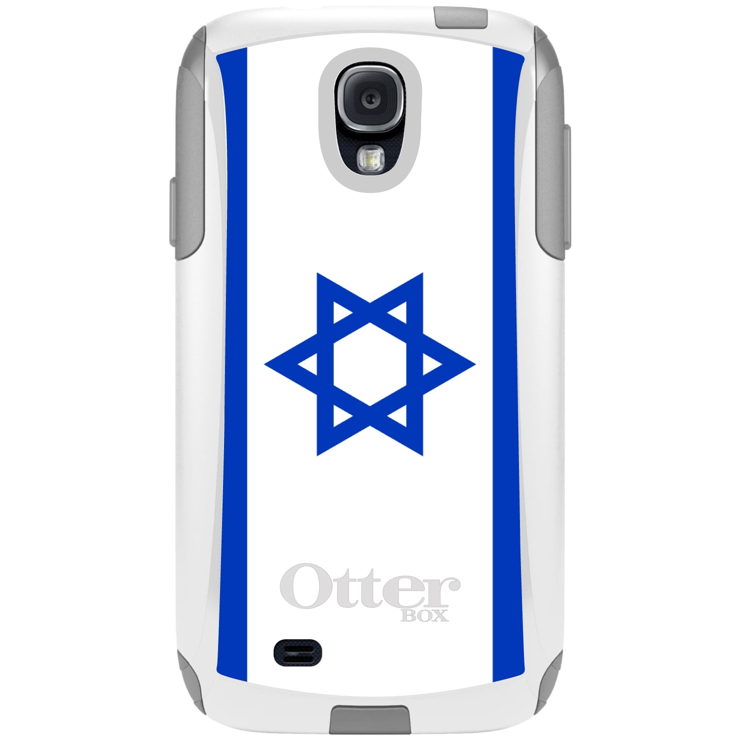 DistinctInk Custom White OtterBox Commuter Series Case for Samsung Galaxy S4...