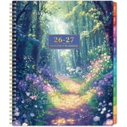 Monthly Planner 2026-2027, 18-Month Planner From July 2026 to December 2027, 8.5 x 11 Inches, Large Format With Inner Pocket and Colorful Tabs