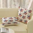 thumbnail image 4 of 4th of July Pillow Covers 18x18 Inch Set of 2, America Flag Stars and Stripes Decor Patriotic Throw Pillows Independence Day Memorial Day Pillowcase Outdoor Decorations Cushion Case for Bed, 4 of 6
