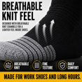 thumbnail image 2 of Men’s Work Crew Socks, Black Socks with Gray Toe and Sole, Midweight Breathable Socks, 6 Pairs, 2 of 9