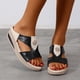 thumbnail image 4 of Sandalias de boca de pez de fondo grueso para mujer Sandalias de cuero floral de metal Wmkox8yii ytu5835, 4 of 9