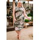thumbnail image 3 of ABPHQTO Vestido largo sin mangas floral de camuflaje verde talla grande para mujer, 3 of 5