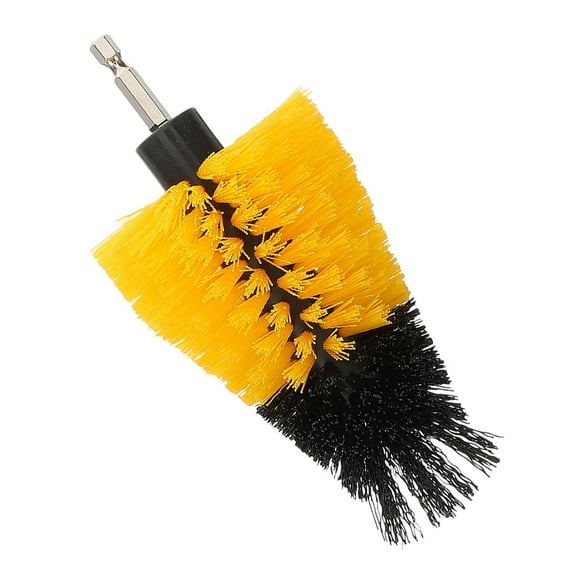 SEWCHICS Heavy Duty Drill Scrubber Brush Attachment in Yellow for Powerful Cleaning in Kitchen, Bathroom, Car and More