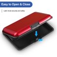 thumbnail image 2 of 2-pack Slim Mini RFID blocking credit card holder in aluminum M, 2 of 5