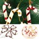 thumbnail image 2 of Juego de 6 colgantes de piruleta de Navidad, bastones de caramelo, adornos colgantes para árbol de Navidad, decoración navideña, suministros para fiestas navideñas, 2 of 5