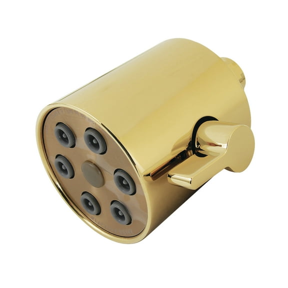 Kingston K238A2 Shower Scape 3-Inch Round Jet Spray Brass Shower Head in Polished Brass