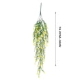thumbnail image 3 of JilgTeok Back to School Artificial Fake Hanging Flowers Plants with Basket for Outdoor Decoration,Fake Silk Flower UV Resistant for Outside, Faux Rose Flower for Home Patio Garden Porch Decor(H:30in), 3 of 5