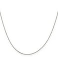 thumbnail image 2 of 10K White Gold Box Chain Styles Necklace .5 mm 20 inch 0.5, 2 of 4