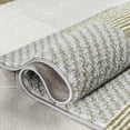 thumbnail image 6 of Well Woven Welma Green Grey Modern Geometric Boxes & Stripes Pattern Runner Rug 2x7 (2'3" x 7'3"), 6 of 8