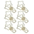 thumbnail image 2 of Pinces pour Reliure en Fil Métallique, Serrage Solide Style Simple Multiusage Pinces pour Reliure en Forme d'Étoile Ajourée en Métal Robuste pour Papiers, 2 of 8