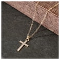thumbnail image 3 of Collares con Dijes de Cruz SacredDiamon05 1Pza Oro Collar Cruz Dije 1.5x2cm Metal., 3 of 5