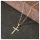 thumbnail image 3 of Collares con Dijes de Cruz SacredDiamon05 1Pza Oro Collar Cruz Dije 1.5x2cm Metal., 3 of 5
