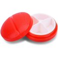 thumbnail image 1 of Pastillero Redondo ZHAOCHENG Mini Compacto 4 Compartimentos Rojo 1 Uds, 1 of 5