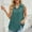Green, variant on QUNYINEY Womens Button Down Blouse Solid Collared Casual Sleeveless Tank Tops Loose Shirts