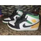 thumbnail image 4 of N I-K-E A i r-Jor-dan 1 Mid SE Oakland Sneaker Mens Size 8 Used 852542-101 Green Gold, 4 of 6