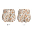 thumbnail image 5 of Lsque Retro Floral Butterfly Printed Women's Running Shorts with Liner Pockets,Elastic Quick Dry Workout Athletic Gym Yoga Shorts,Womens High Waist Shorts-X-Large, 5 of 9