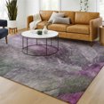 thumbnail image 6 of Addison Rugs Mayfield Premium Machine Washable Transitional Abstract Plum Rectangle Rug, 5' x 7'6", 6 of 6
