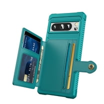 Feishell for Google Pixel 8 Pro Wallet Case, with ID&Credit Card Holder Slots Pockets Wallet Back Cover Stand Flip Folio Leather Magnetic Absorption Cover For  Google Pixel 8 Pro,
Green