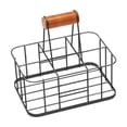 thumbnail image 2 of AMLESO Accessoires Porte-Boissons Multifonctions 6 Grille avec Poignée Fer Panier à Bière Gris, 2 of 8